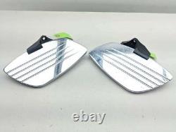 06 Kawasaki Vulcan 900 VN900 COBRA Swept Passenger Foot Peg Floorboards Pair