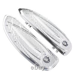 1 Pair of Front Rider Floorboards/Footrests For Harley FLT Touring, FLST Softail