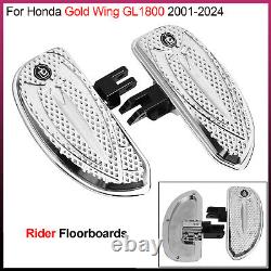 1 Set of Front Footboards Rider Floorboards For Honda Gold Wing GL1800 2001-2024