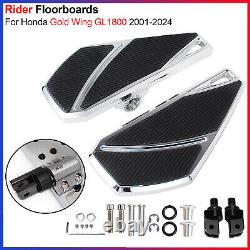 1 Set of Front Rider Floorboards For Honda Gold Wing GL1800 2001-2024 Footboards