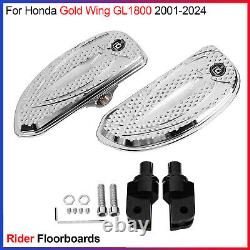 1 Set of Rider Floorboards Front Footboards For Honda Gold Wing GL1800 2001-2024