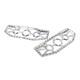 2pcs Rider Driver Floorboards Foot Peg Pedals For Harley Fl Softail 1986-2017