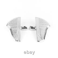 2x Chrome Rear Passenger Foot Pegs Floorboards For Harley Softail 18-25