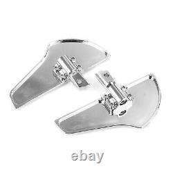 2x Chrome Rear Passenger Foot Pegs Floorboards For Harley Softail 18-25