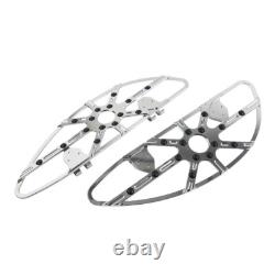 2x Rider Driver Front Floorboard Footboard Fit Harley Touring Softail Chrome UK