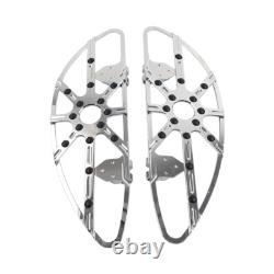 2x Rider Driver Front Floorboard Footboard For Harley Touring Softail Chrome