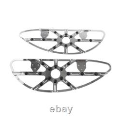 2x Rider Driver Front Floorboard Footboard For Harley Touring Softail Chrome