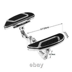 Airflow Chrome Rider Driver Passenger Floorboard Fit For Harley Touring 1993-21