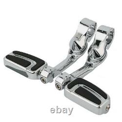 Airflow Driver Passenger Floorboard 1.25Footpeg Mount Fit For Harley Touring93+