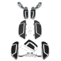 Airflow Driver Passenger Floorboard Brake Pedal Pegs Fit For Harley CVO Touring