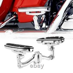 Airflow Driver Passenger Floorboard & Footpeg Mount Fit For Harley Touring 93-21