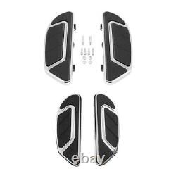 Airflow Groove Chrome Rider Passenger Floorboard Fit For Harley Touring 86-2020