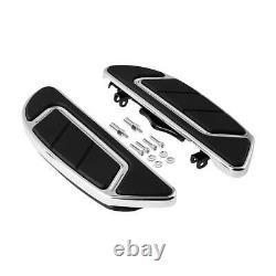 Airflow Groove Chrome Rider Passenger Footboard Fit For Harley Touring 1986-2022