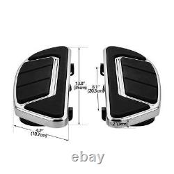 Airflow Groove Chrome Rider Passenger Footboard Fit For Harley Touring 1986-2022