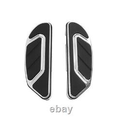 Airflow Groove Chrome Rider Passenger Footboard Fit For Harley Touring 1986-2022