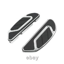 Airflow Groove Chrome Rider Passenger Footboard Fit For Harley Touring 1986-2022