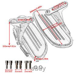 Aluminum Alloy Rear Floorboards With Mount Kit For Harley Touring Models1993-later