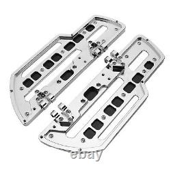 Aluminum Alloy Rider Floorboards For Harley FLD Dyna 12-2016, FL Softail 86-2017