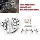 Aluminum Chrome Rear Passenger Floorboards Foot Peg For Harley Touring 1993+