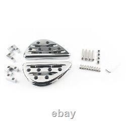 Aluminum Chrome Rear Passenger Floorboards Foot Peg For Harley Touring 1993+