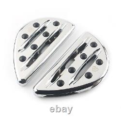 Aluminum Chrome Rear Passenger Floorboards Foot Peg For Harley Touring 1993+