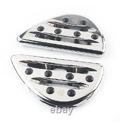 Aluminum Chrome Rear Passenger Floorboards Foot Peg For Harley Touring 1993+