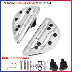 Aluminum Front Footboards Rider Floorboards For Indian Scout/Bobber 2015-2024