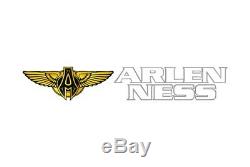 Arlen Ness 06-866 Driver and Passenger Floorboards Deep Cut Chrome Harley Cross