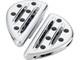 Arlen Ness Moto Motorcycle Motorbike Deep Cut Passenger Floorboards Chrome