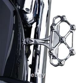Arlen Ness Passenger Floorboards For Harley Davidson FLD1690 2012-2013 Chrome