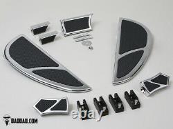 Bad Dad Chrome Floorboard Kit 905 Boards Passenger Pegs Dual Shift Peg 81186-4