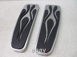 Baron Custom Accessories BA-7002-03 Long Flame Rider Floorboards Pair Used
