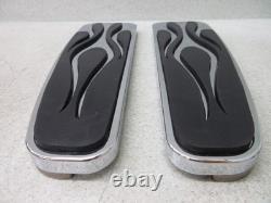 Baron Custom Accessories BA-7002-03 Long Flame Rider Floorboards Pair Used