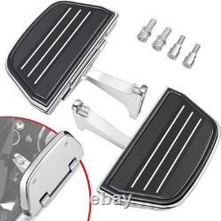 Benlari Passenger Floorboards Motorcycle Footboards Stainless Steel with Moun