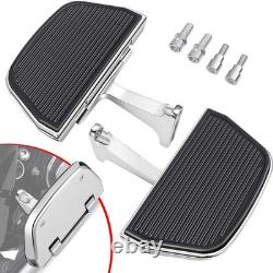 Benlari Passenger Floorboards Motorcycle Footboards Stainless Steel with Moun