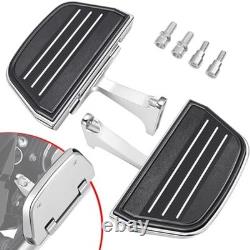 Benlari Passenger Floorboards Motorcycle Footboards Stainless Steel with Moun
