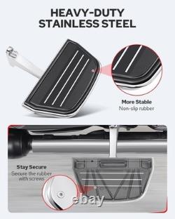 Benlari Passenger Floorboards Motorcycle Footboards Stainless Steel with Moun
