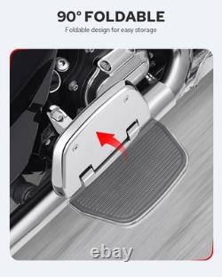 Benlari Passenger Floorboards Motorcycle Footboards Stainless Steel with Moun