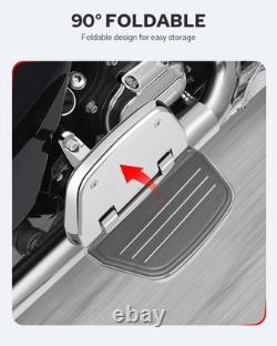 Benlari Passenger Floorboards Motorcycle Footboards Stainless Steel with Moun