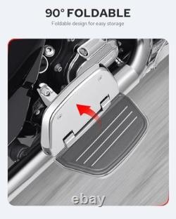 Benlari Passenger Floorboards Motorcycle Footboards Stainless Steel with Moun