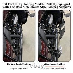 Black Blade Driver Passenger Floorboards For Harley Road Electra Glide 1986-2025