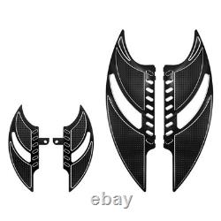 Black Blade Driver Passenger Floorboards For Harley Road Electra Glide 1986-2025
