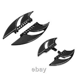 Black Blade Driver Passenger Floorboards For Harley Road Electra Glide 1986-2025
