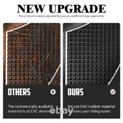 Black Blade Driver Passenger Floorboards For Harley Road Electra Glide 86-25