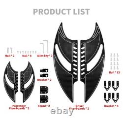 Black Blade Driver Passenger Floorboards For Harley Road Electra Glide 86-25