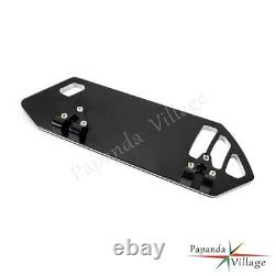 Black Smooth Rider Front FootBoard Floorboard For Harley Touring Softail 84-15