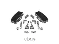 CCE Motorcycle Motorbike Adjustable Passenger Mini Floorboards Chrome FXR/FLST