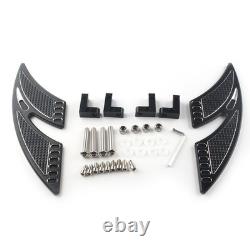 CNC Rear Passenger Floorboard Foot Pegs For Harley CVO Road Electra Glide FLHT