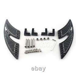 CNC Rear Passenger Floorboards Foot Pegs For Harley Touring 1993 + FLHTC FLHX