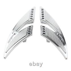 CNC Rear Passenger Floorboards Foot Pegs For Harley Touring 1993-up FLHTC FLHX
